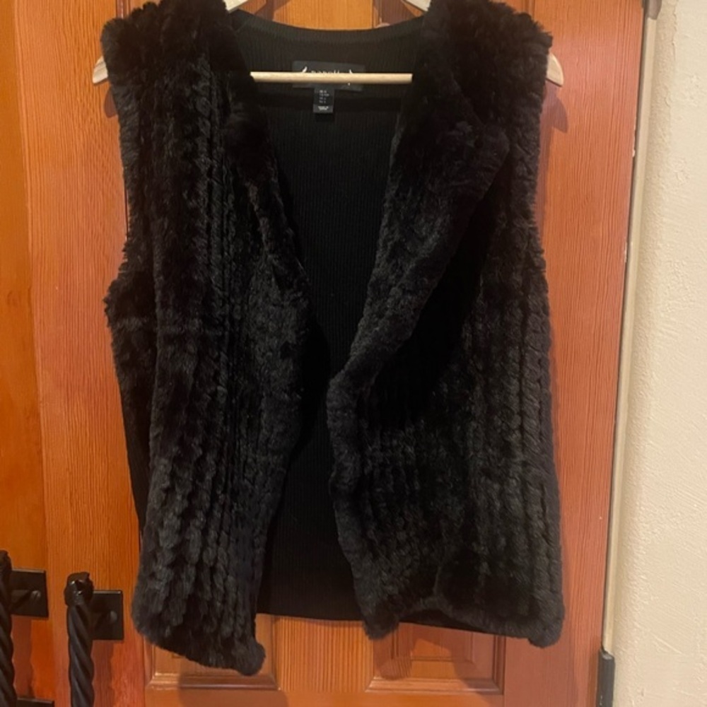 Nanette Lepore faux fur sweater vest